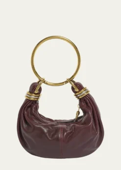 ChloeBrarcelet Mini Top-Handle Bag in Grained Leather