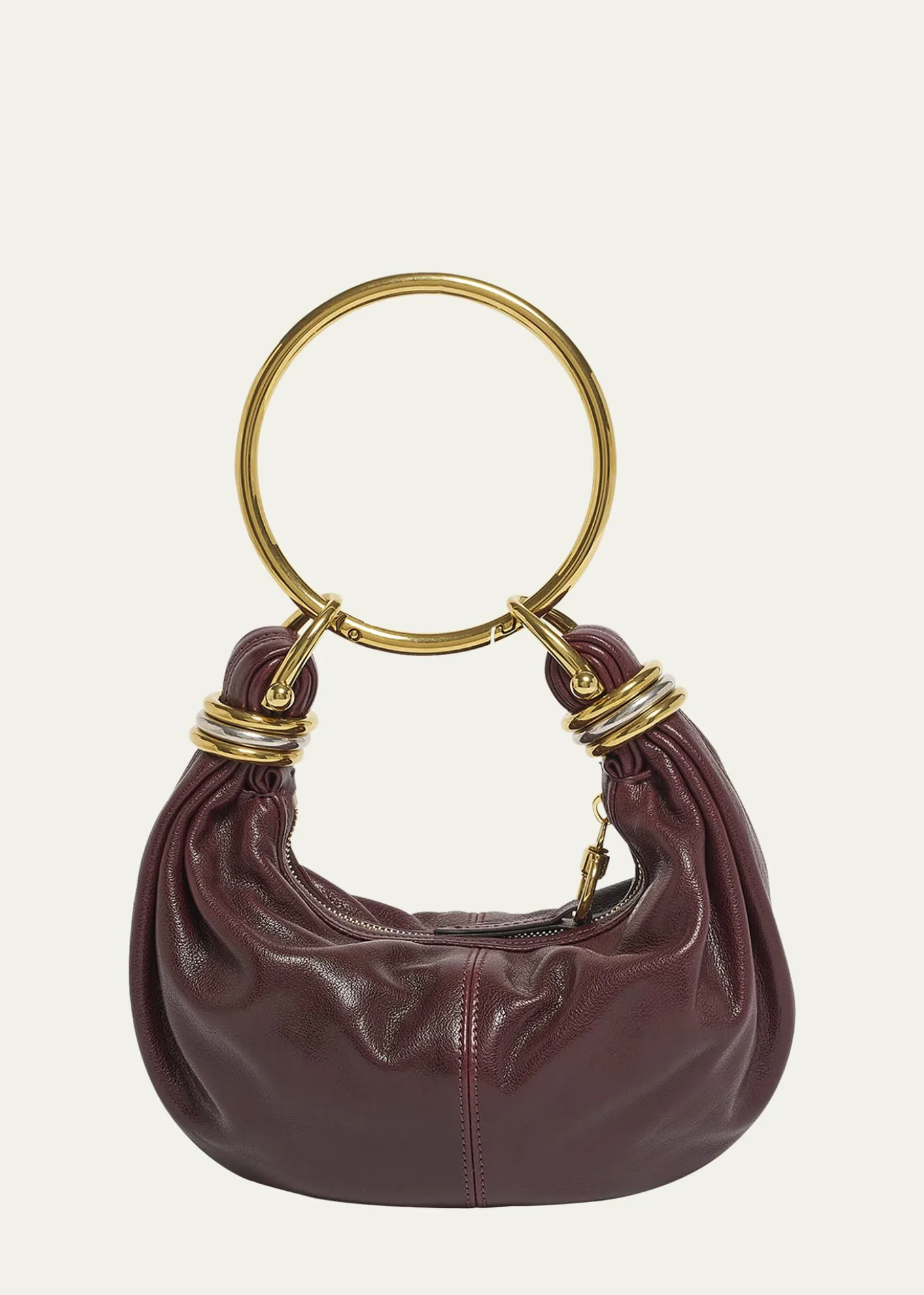 ChloeBrarcelet Mini Top-Handle Bag in Grained Leather