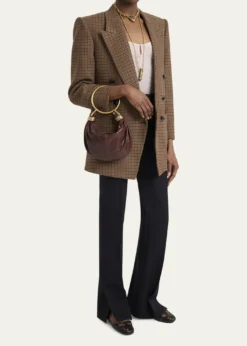 ChloeBrarcelet Mini Top-Handle Bag in Grained Leather