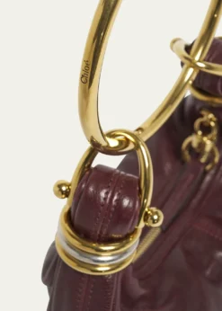 ChloeBrarcelet Mini Top-Handle Bag in Grained Leather