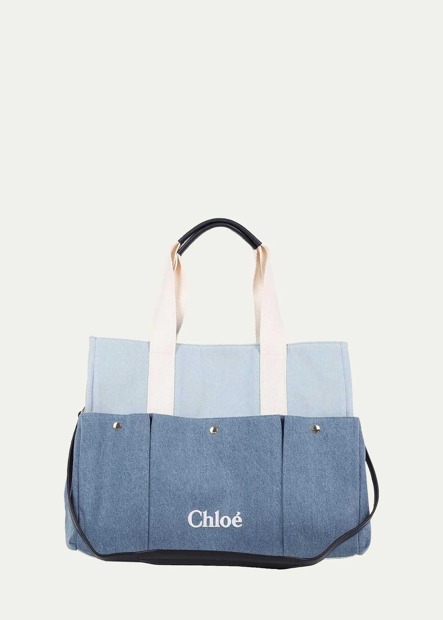 ChloeCotton Denim Changing Bag