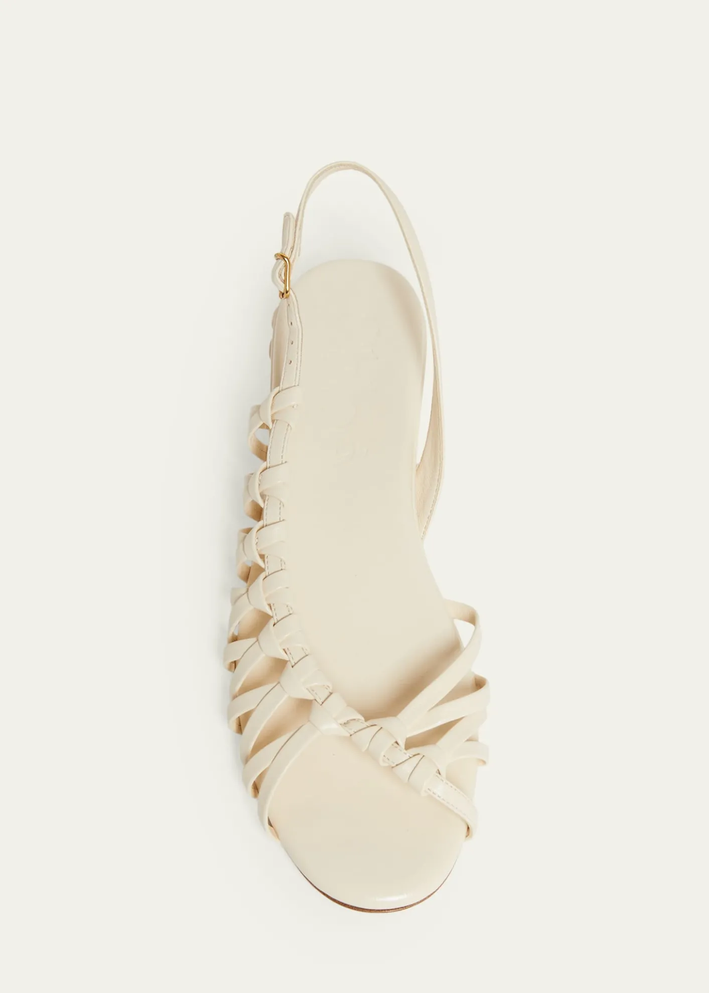 ChloeEstra Asymmetric Knotted Leather Sandals