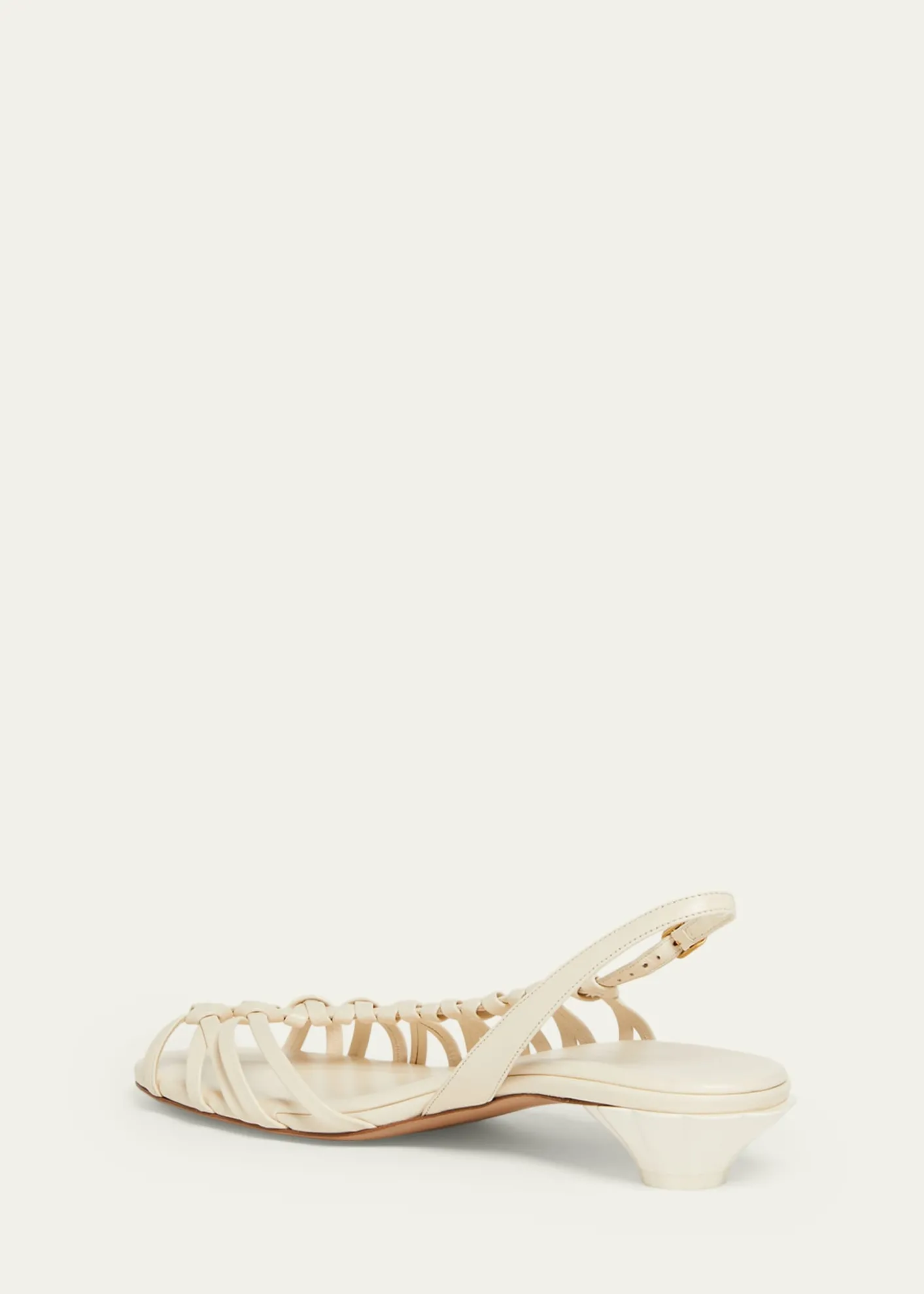 ChloeEstra Asymmetric Knotted Leather Sandals