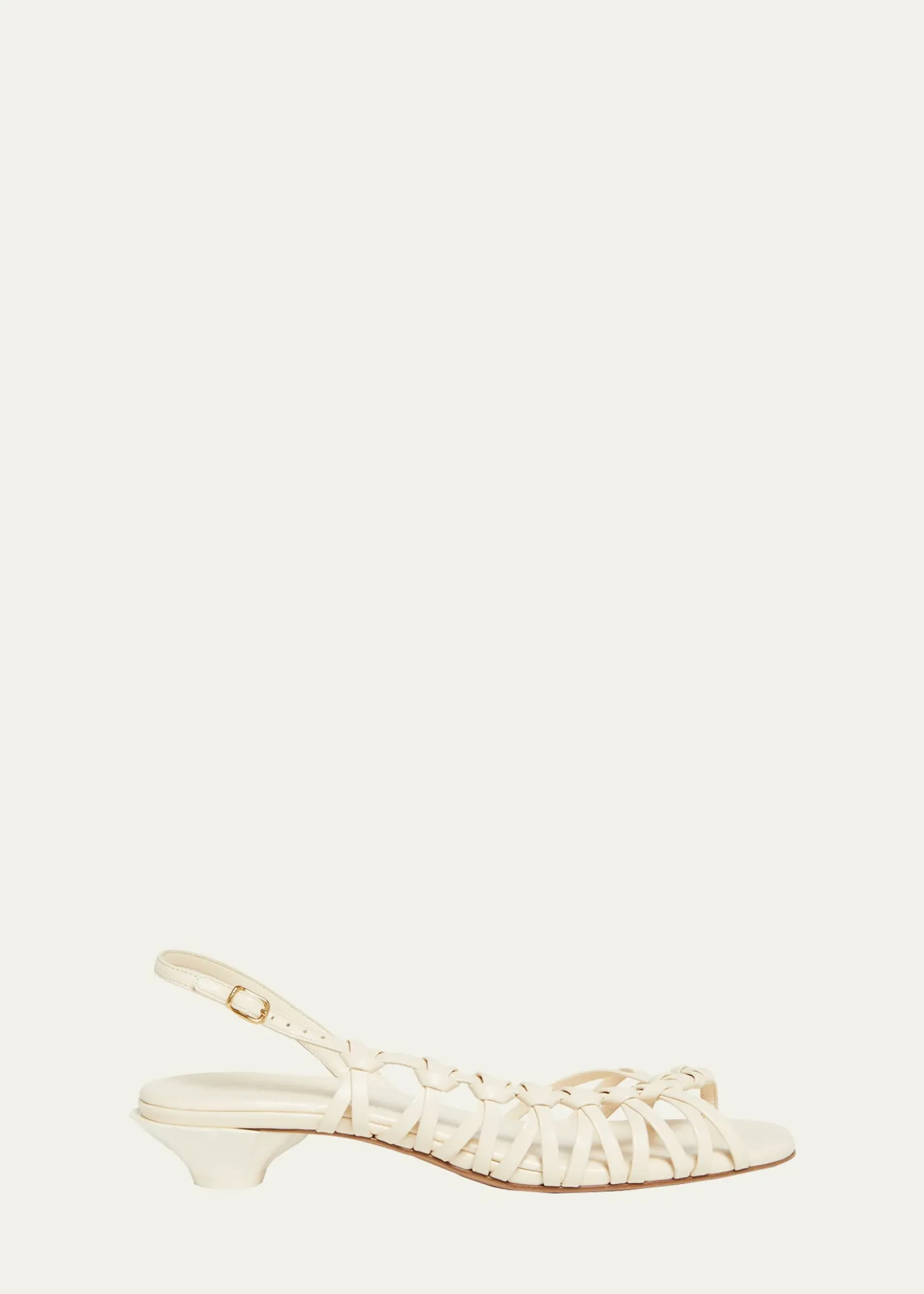 ChloeEstra Asymmetric Knotted Leather Sandals