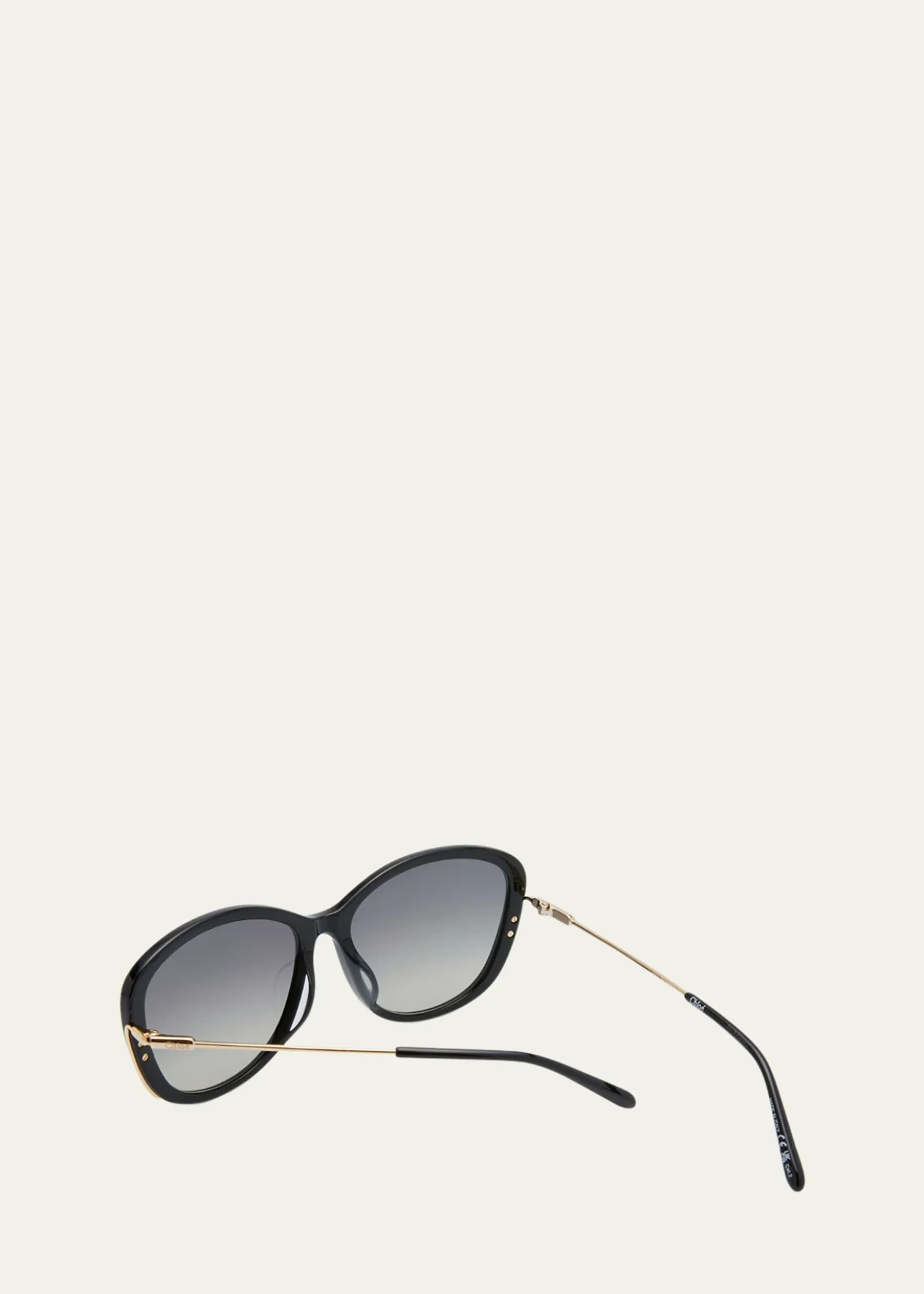 ChloeGradient Round Acetate Sunglasses