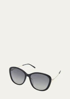 ChloeGradient Round Acetate Sunglasses