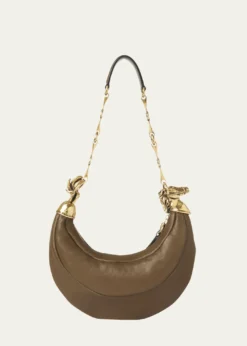 ChloeHorse Chain Shoulder Bag in Calfskin Leather