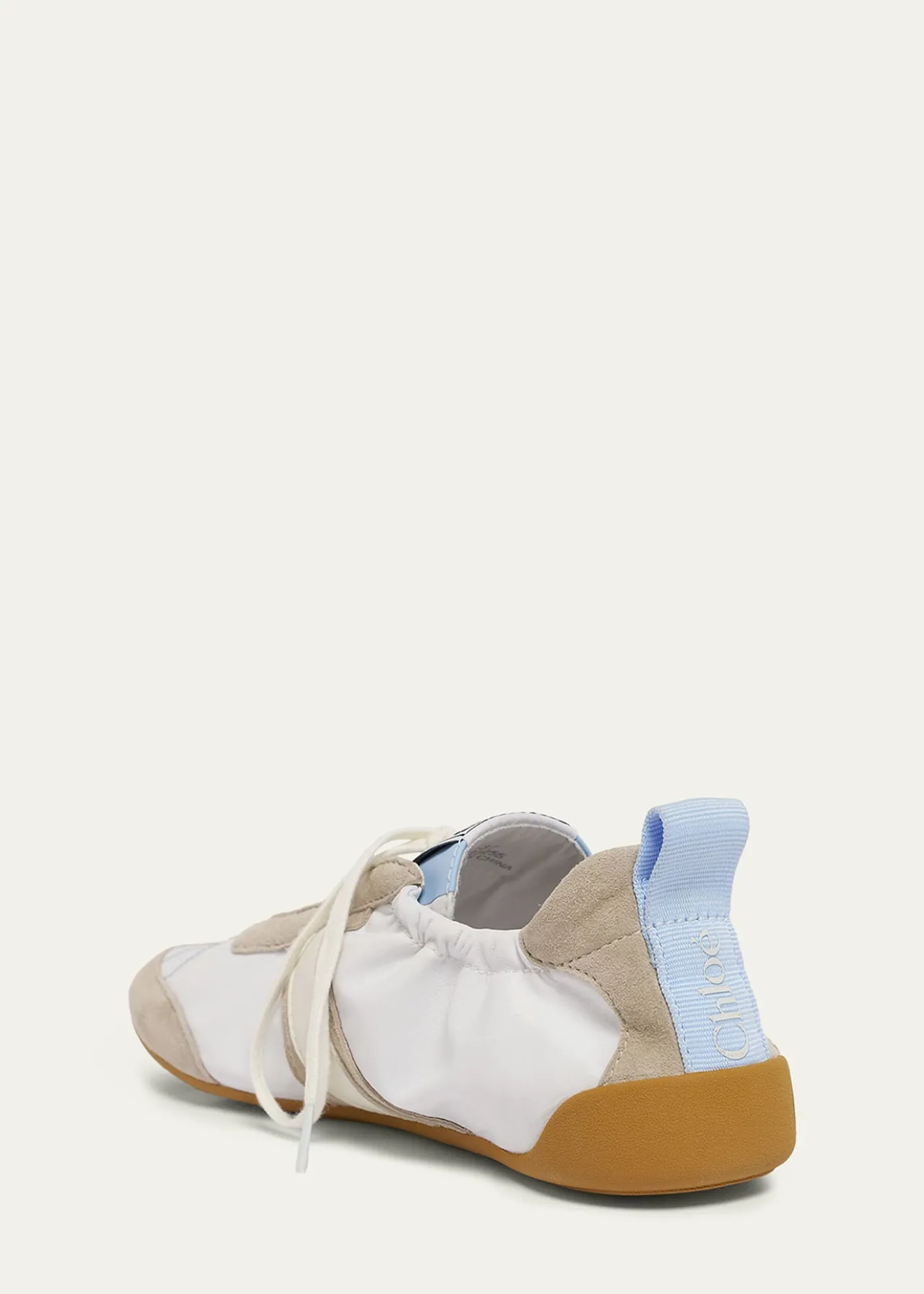 ChloeKick Mixed Leather Low-Top Sneakers