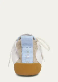 ChloeKick Mixed Leather Low-Top Sneakers