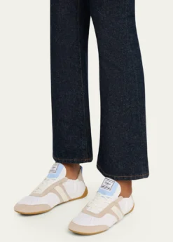 ChloeKick Mixed Leather Low-Top Sneakers