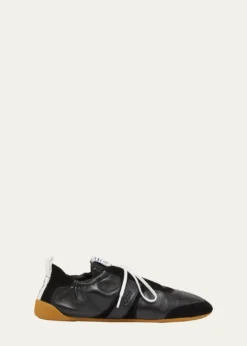 ChloeKick Mixed Leather Low-Top Sneakers