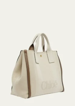 ChloeLarge Carry Tote Bag in Jacquard Canvas