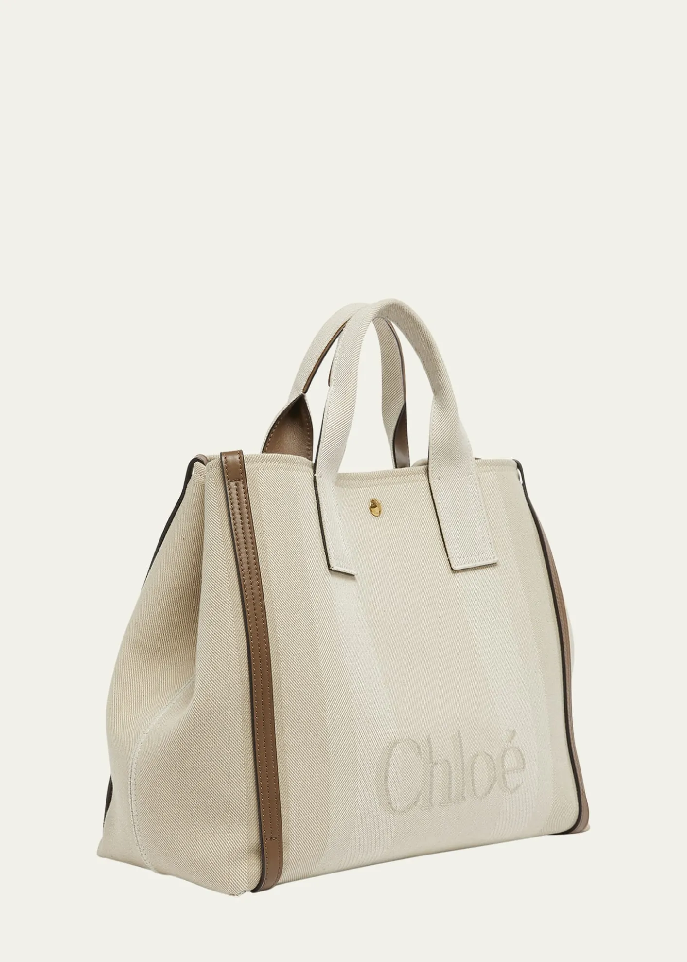 ChloeLarge Carry Tote Bag in Jacquard Canvas