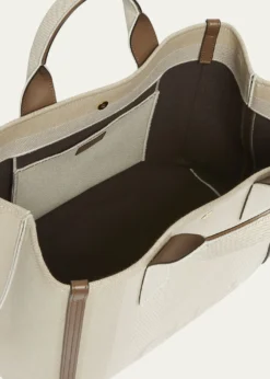 ChloeLarge Carry Tote Bag in Jacquard Canvas