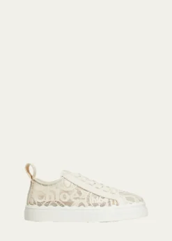 ChloeLauren Logo Lace Low-Top Sneakers