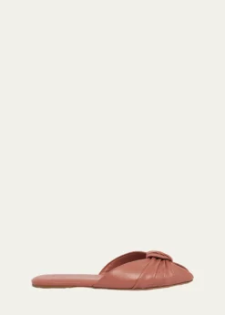 ChloeLeather Knotted Mules