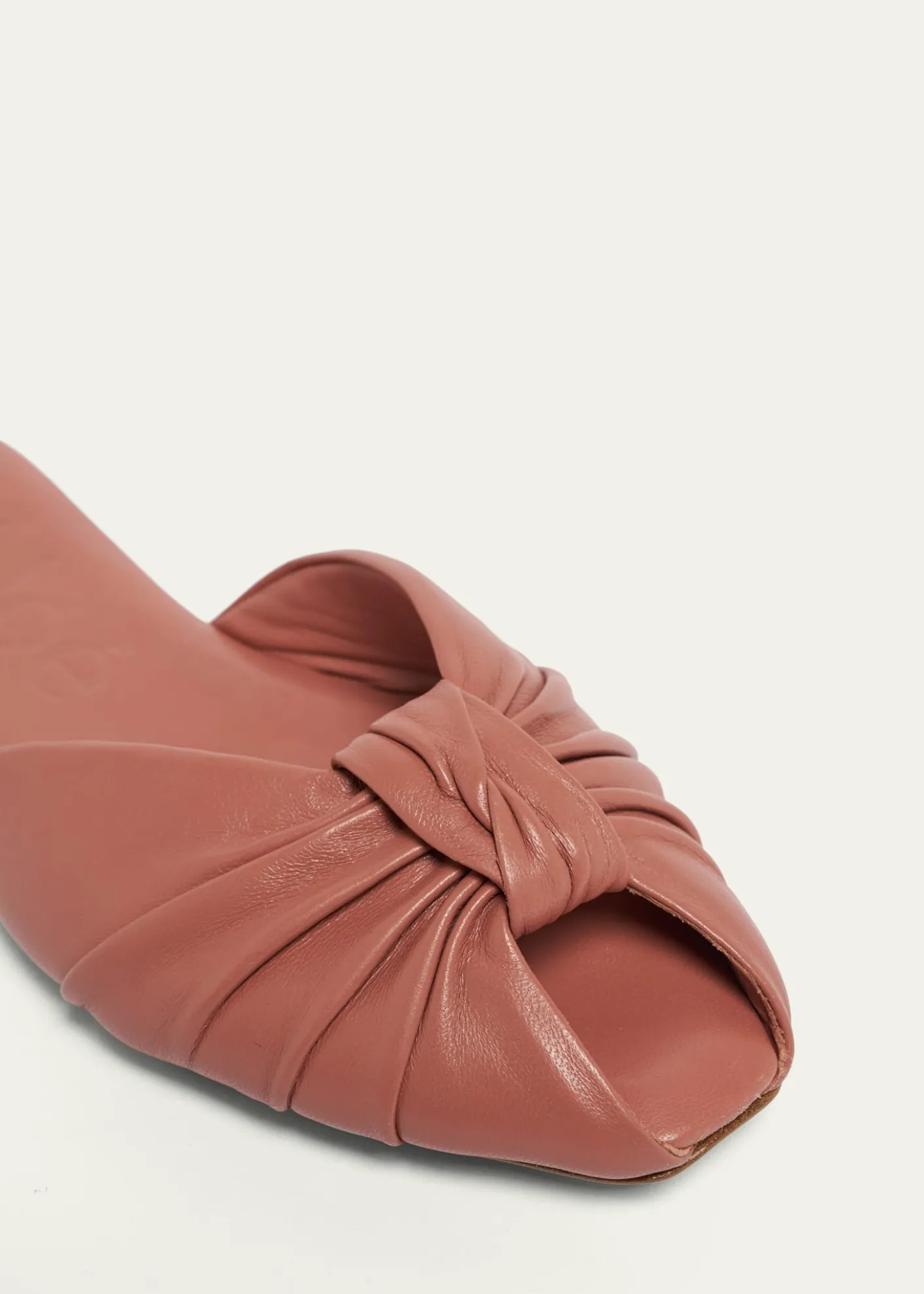 ChloeLeather Knotted Mules