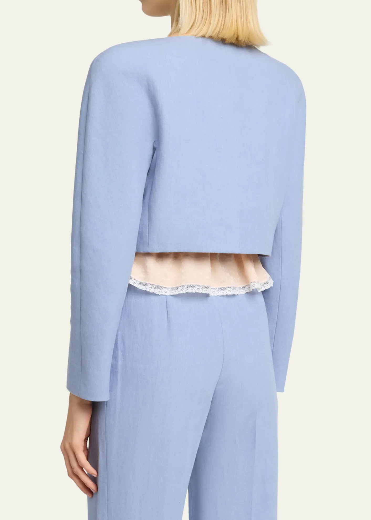 ChloeLinen Crop Jacket