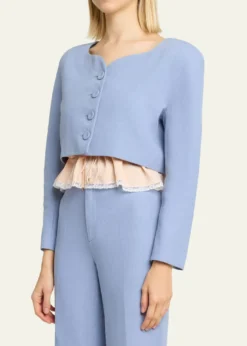 ChloeLinen Crop Jacket