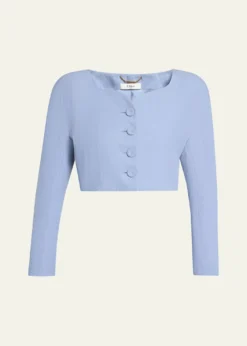 ChloeLinen Crop Jacket