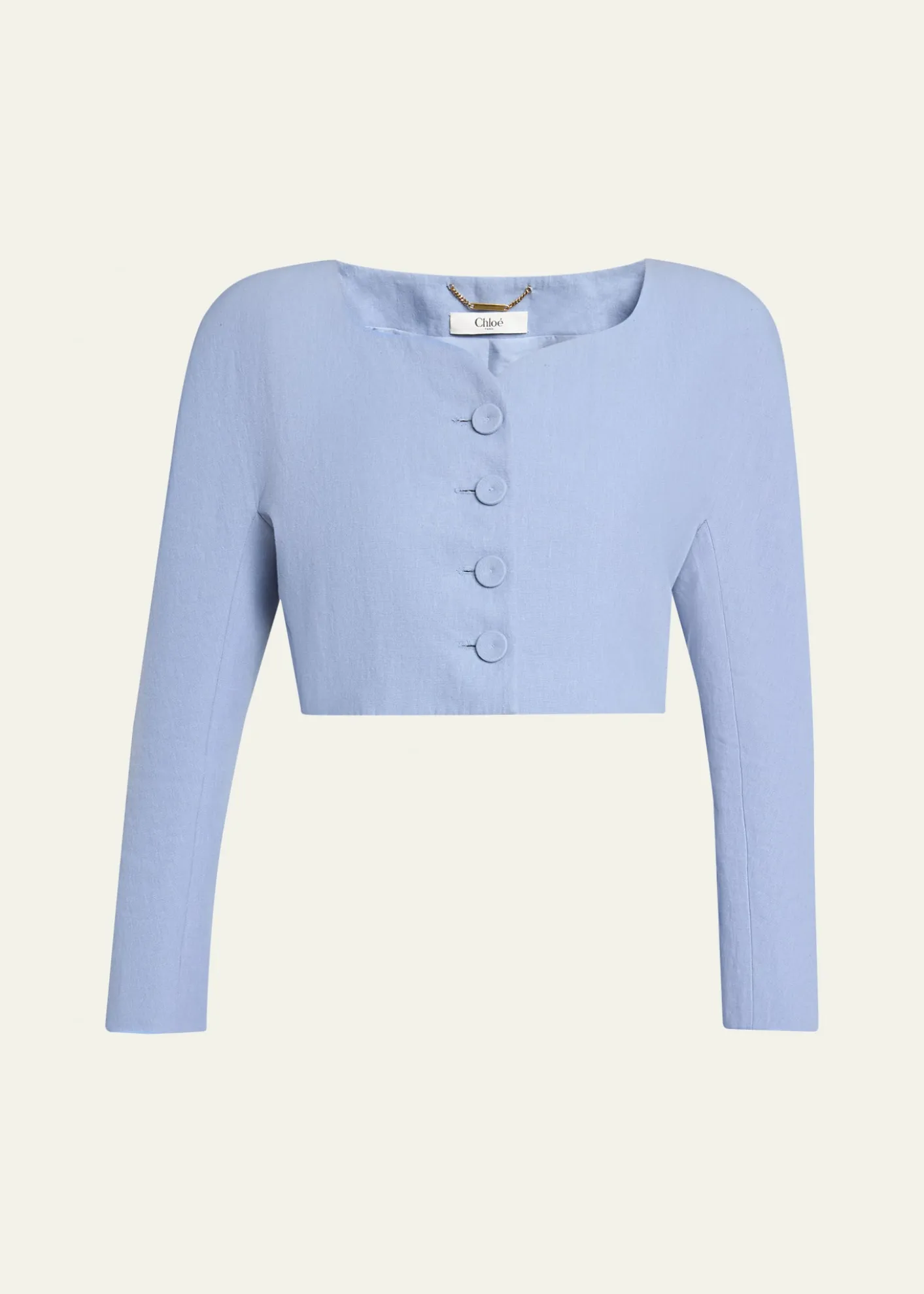 ChloeLinen Crop Jacket