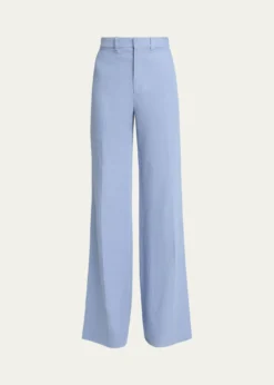 ChloeLinen Wide-Leg Trousers
