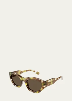 ChloeLogo Acetate Cat-Eye Sunglasses