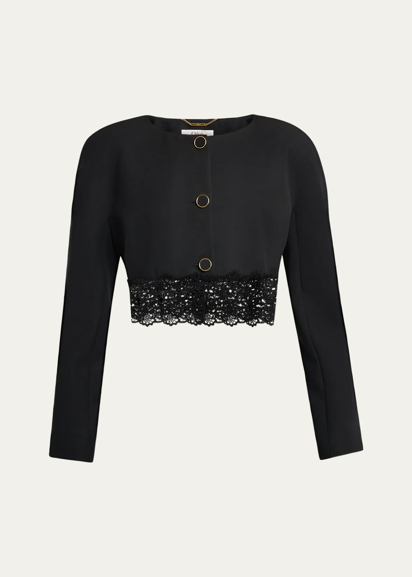 ChloeLower Impact Wool Grain De Poudre Jacket