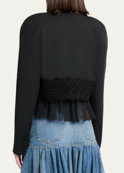 ChloeLower Impact Wool Grain De Poudre Jacket