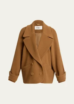 ChloeLower Impact Wool Herringbone Jacket