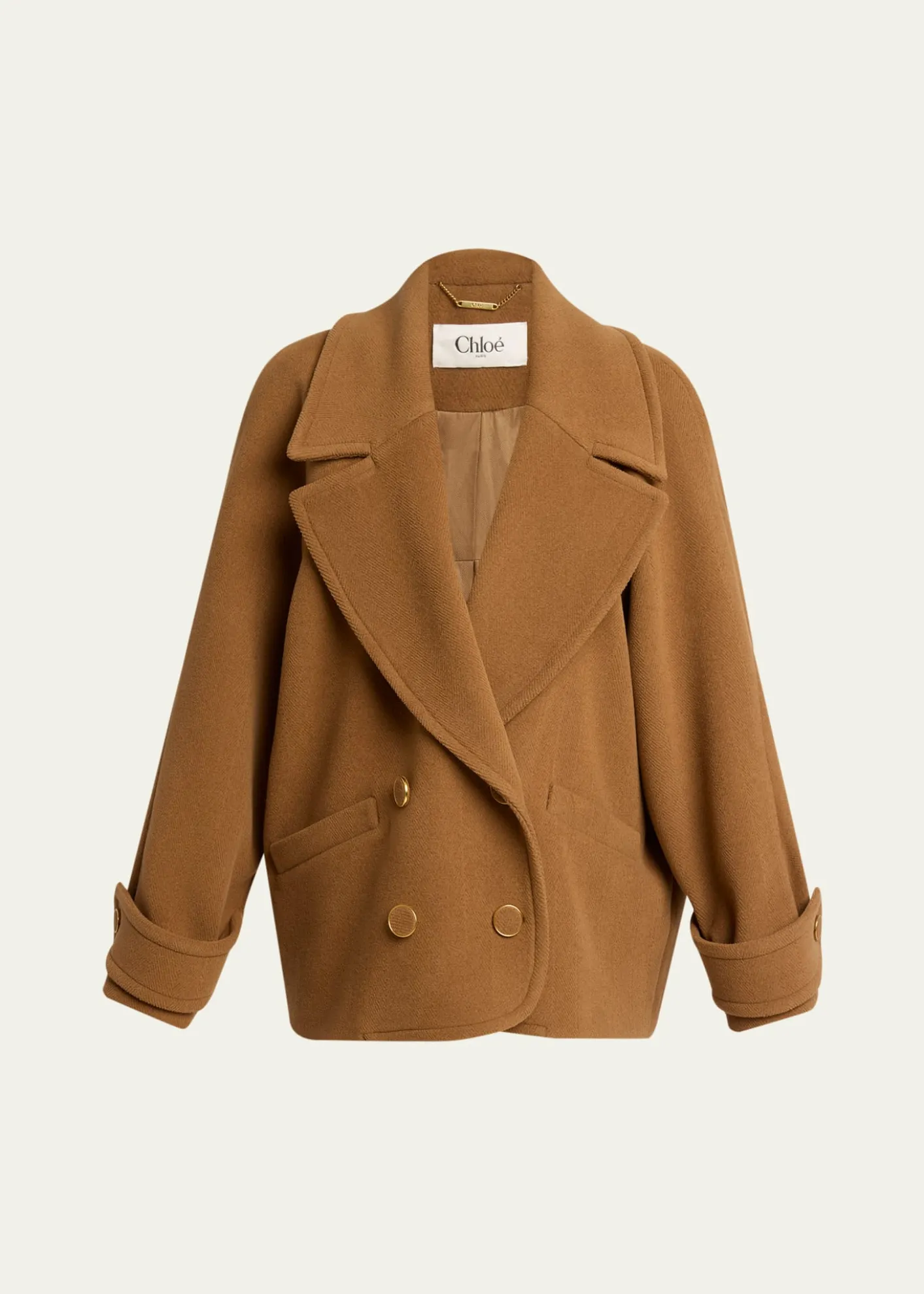 ChloeLower Impact Wool Herringbone Jacket