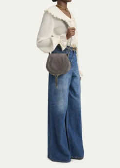 ChloeMarcie Crossbody Bag in Calfskin Suede