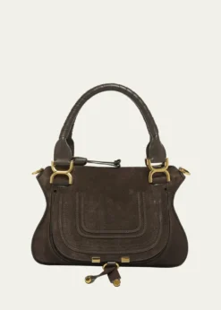 ChloeMarcie Double Carry Satchel in Calfskin Suede