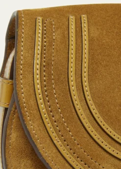 ChloeMarcie Flap Saddle Crossbody Bag in Suede