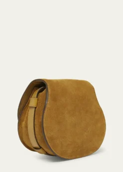 ChloeMarcie Flap Saddle Crossbody Bag in Suede
