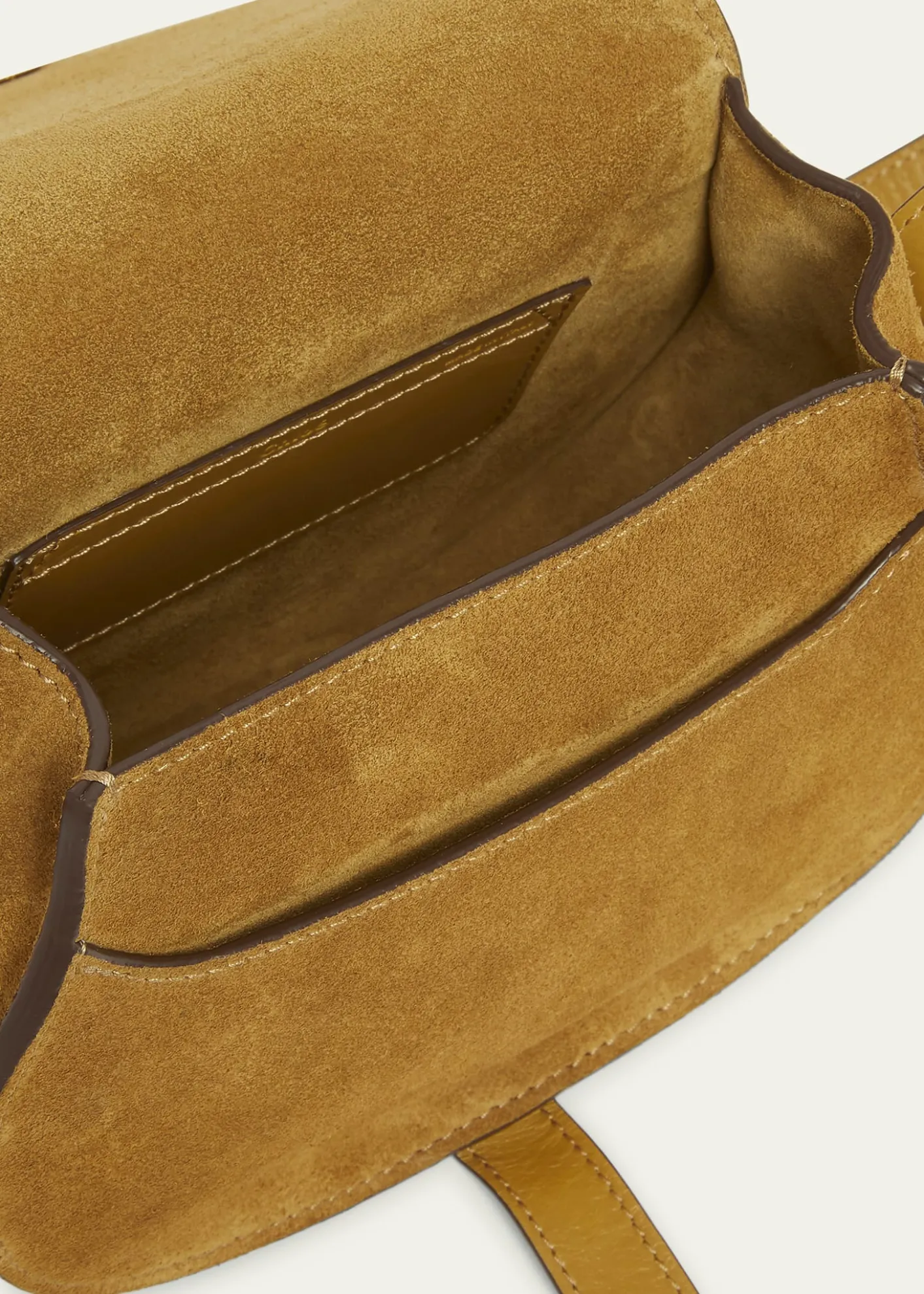 ChloeMarcie Flap Saddle Crossbody Bag in Suede