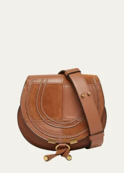 ChloeMarcie Medium Saddle Crossbody Bag in Patchwork Leather