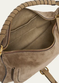 ChloeMarcie Medium Saddle Shoulder Bag in Suede