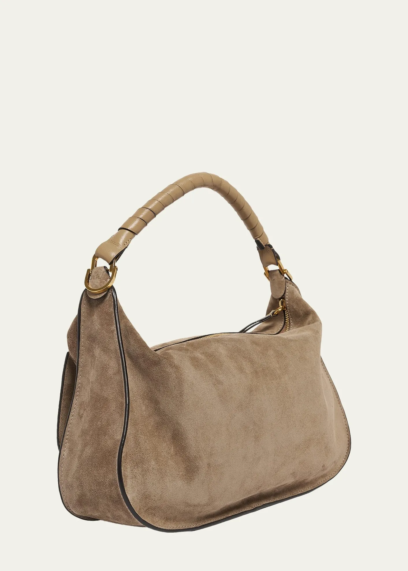 ChloeMarcie Medium Saddle Shoulder Bag in Suede