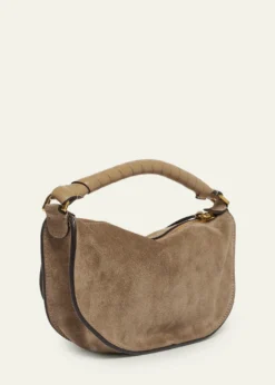 ChloeMarcie Mini Saddle Crossbody Bag in Suede