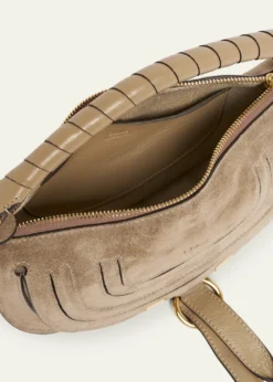 ChloeMarcie Mini Saddle Crossbody Bag in Suede
