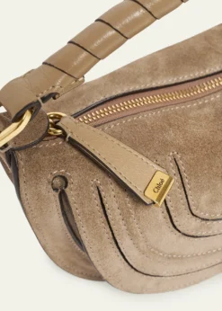 ChloeMarcie Mini Saddle Crossbody Bag in Suede