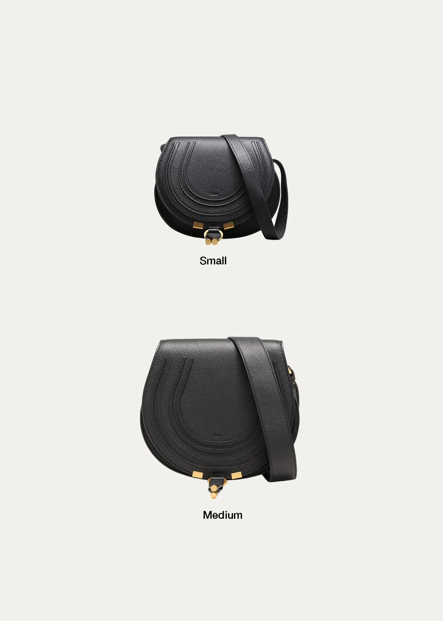 ChloeMarcie Small Crossbody Bag in Grained Calfskin
