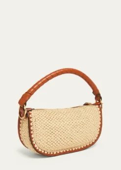 ChloeMarcie Top-Handle Bag in Viscose Raffia