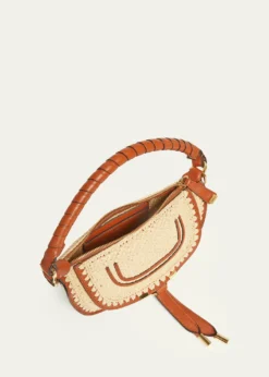 ChloeMarcie Top-Handle Bag in Viscose Raffia