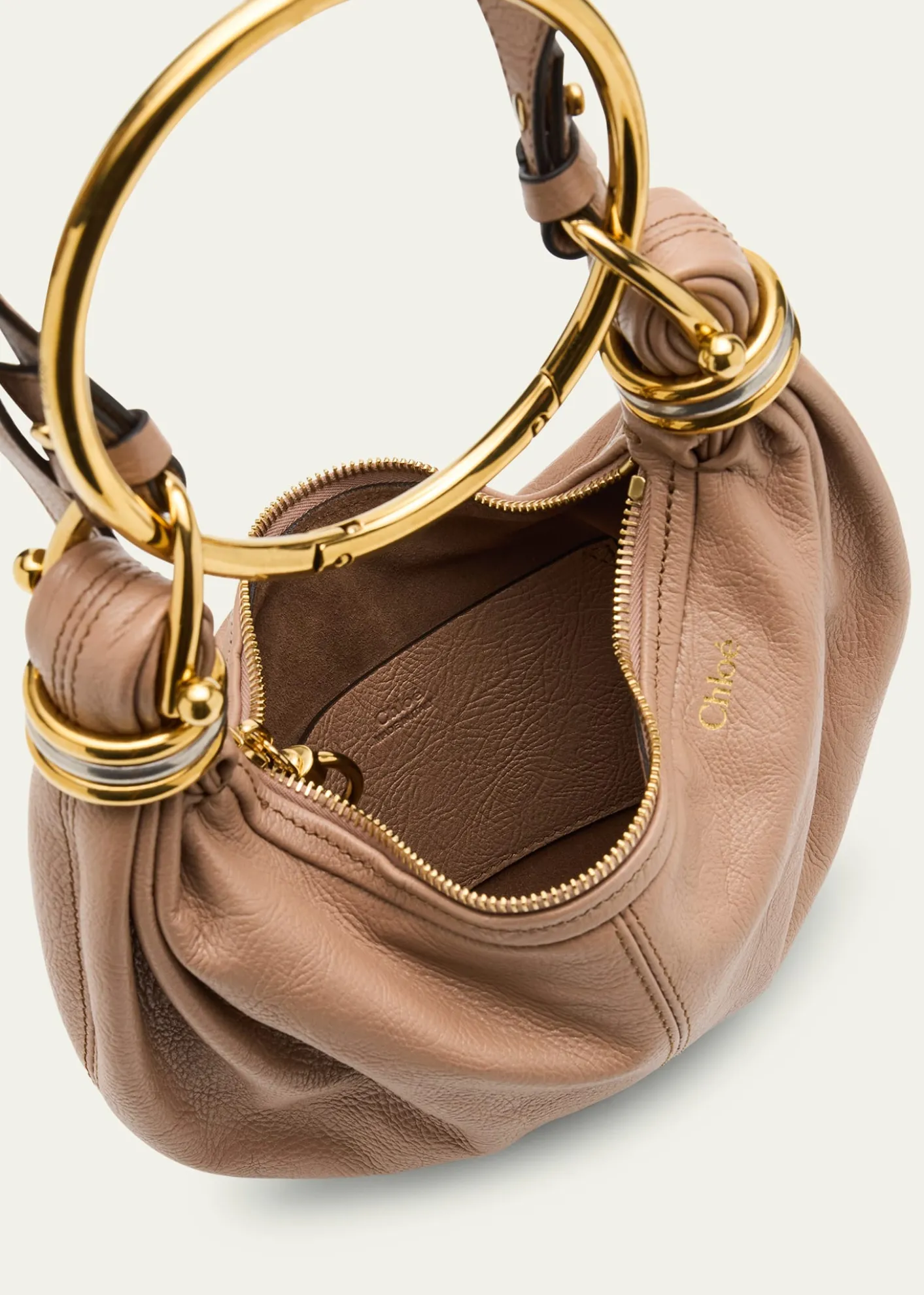 ChloeMini Bracelet Grained Leather Shoulder Bag