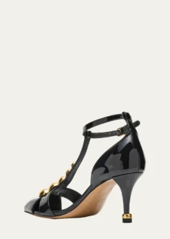 Chloe70mm Cleia Studded Patent Leather Pumps