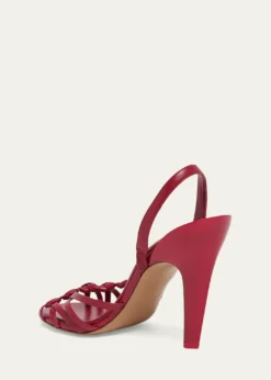 Chloe95mm Estra Knotted Leather Sandals