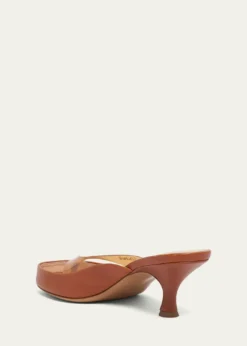 Chloe55mm PVC Leather Thong Sandals