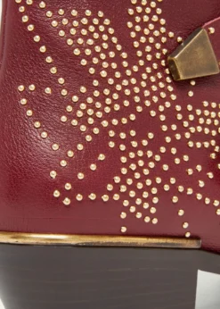 Chloe40mm Susanna Studded Leather Ankle Booties